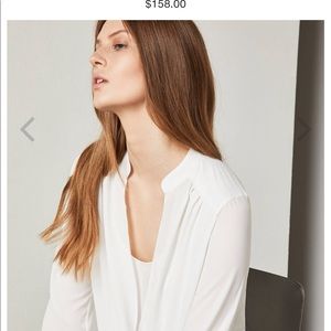 BCBG Maxazria white stylish blouse